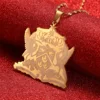 Trinidad and Tobago Pendant Necklace Gold Color Trendy Ethnic Jewelry Gift 1