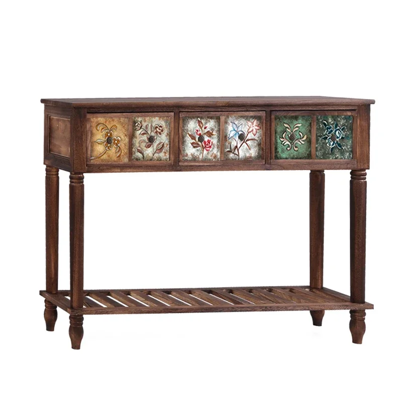 Tavoli Console Stretti Italiani, Tavolo d'Angolo Moderno di Alta Qualità, Stile Nordico, Elegante Mesa De Entrada, Arredamento per Soggiorno - immagine 6