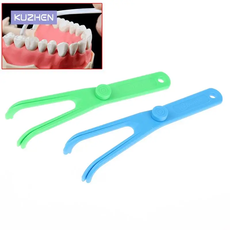 1pc Dental Floss Holder Aid Oral Hygiene Toothpicks Holder For Teeth