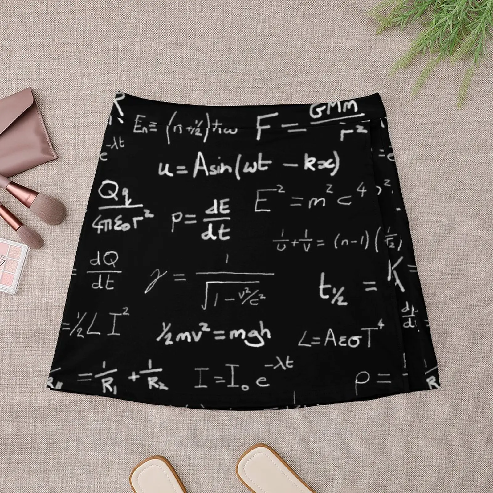Physics - handwritten Mini Skirt Short women′s skirts korean ladies summer