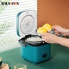 Mini Rice Cooker Automatic Household Kitchen Electric Cooking machine 1-2 People Food Warmer Steamer 1.2L Small Rice Cooker 1