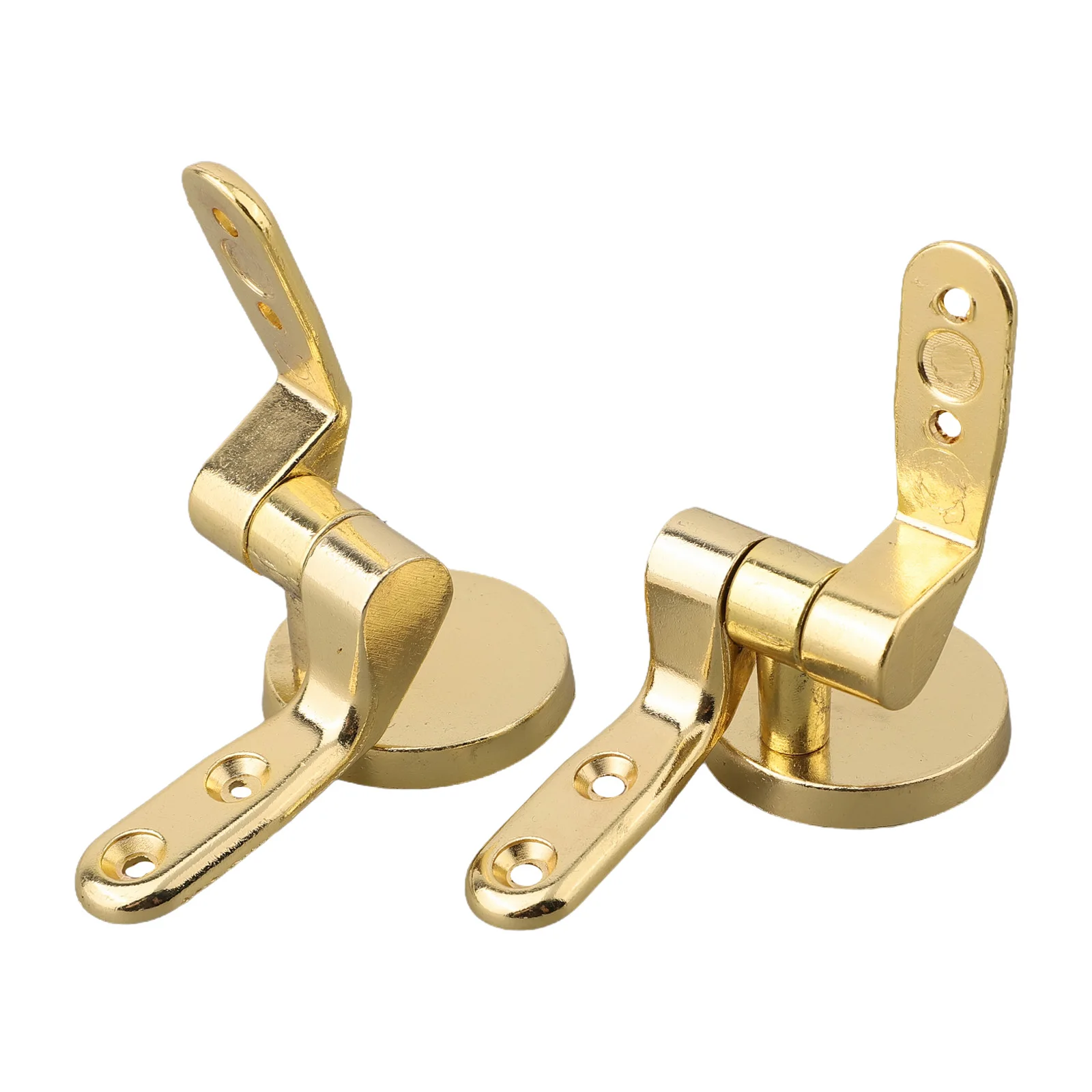 Toilet Seat Hinges Replacement Gold Toilet Seat Hinge Fixings Zinc Alloy Cover Mounting Connector Hardware