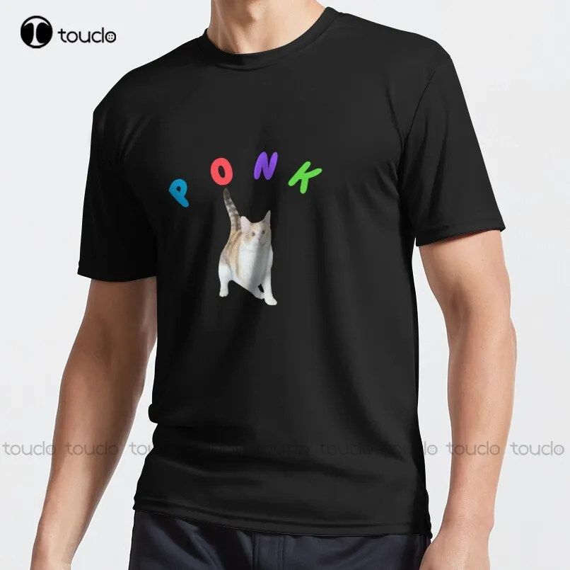 

Футболка Ponk с текстовым активным принтом, индивидуальная футболка унисекс с цифровым принтом для подростков, модная смешная футболка унисекс для подростков