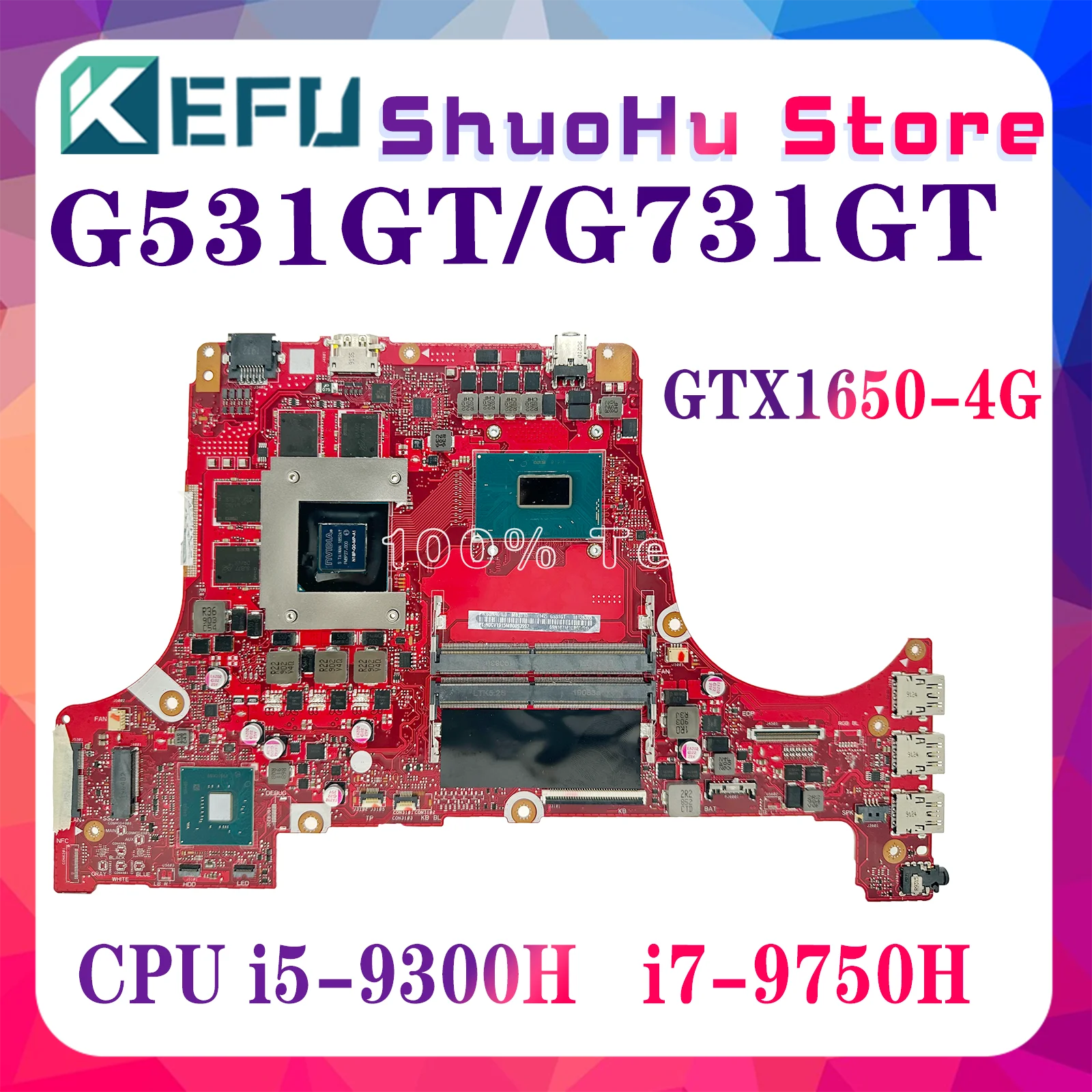 KEFUG531GTLaptopMotherboardForASUSROGStrixGG531GG731GG731GTNotebookMainboardI5