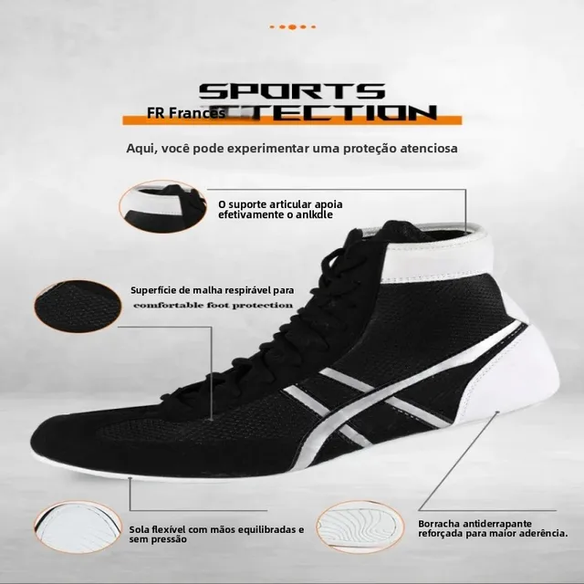 Weightlifting shoes boxing shoes breathable wear-resistant non-slip wrestling shoes fighting sports shoes gym training shoes 2