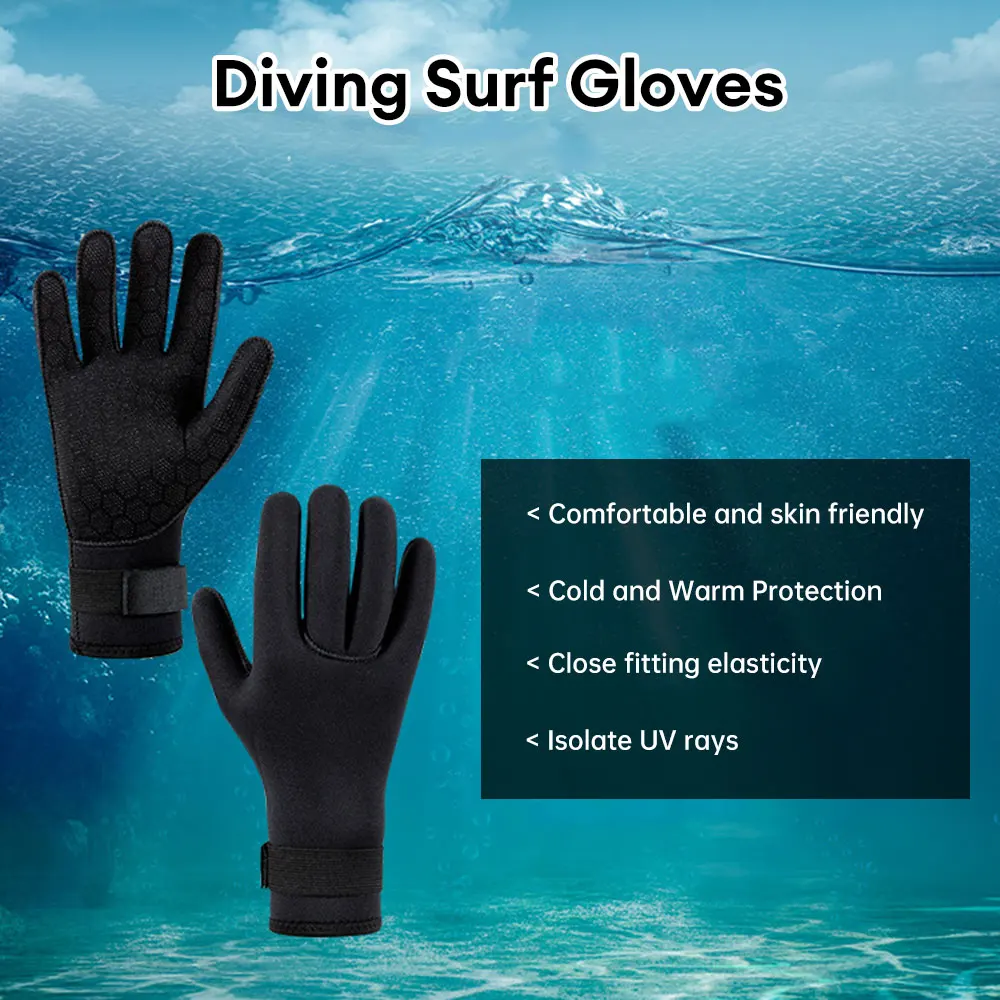 1pair 3mm Diving gloves spearfishing gloves for scuba diving,,Snorkeling fishing Water Sport Gloves For Spearfishing Swimming