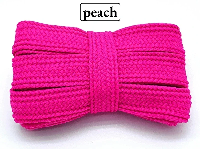 Premium Quality Colored Flat Soft Laces for Sneakers - 2cm Wide, Thickened Design