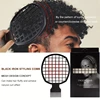 pcs Hair Sponge Set With Curl Sponge Glove, Afro Hair Sponge Barber Brush, Metal Hair Pick And Hair Twist Comb 2