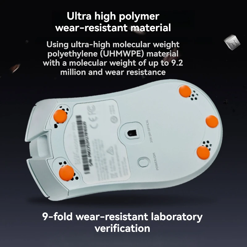 티타늄 U9 에어 e-스포츠 마우스 풋 패드 맞춤형 내마모성 마우스 피트 인체공학적 게이밍 기계식 키보드 액세서리
