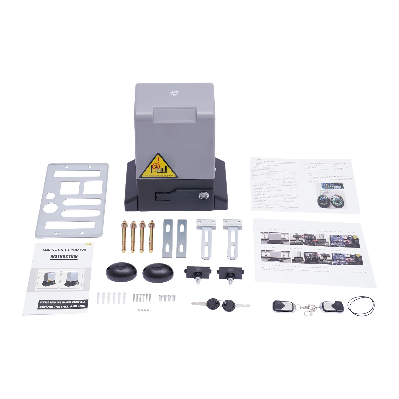 550WRemoteControlSlidingGateOpenerIP44All-copperMotor1400RPM-AliExpress30