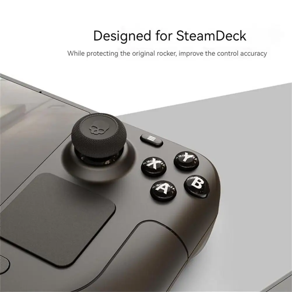 6Pcs Joystick Cap Compatible For Steam Deck Fps/tps Chicken Eating Gaming Artifact Silicone Anti-Slip Thumbstick Cover Cap Case