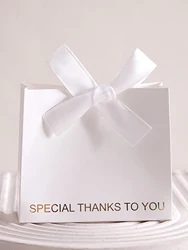 Elegant Special Thanks Gift Boxes - Set of 5 for Weddings, Birthdays, and More (White 5Pcs)