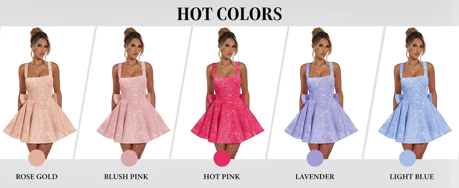 kurzes Paillettenkleid