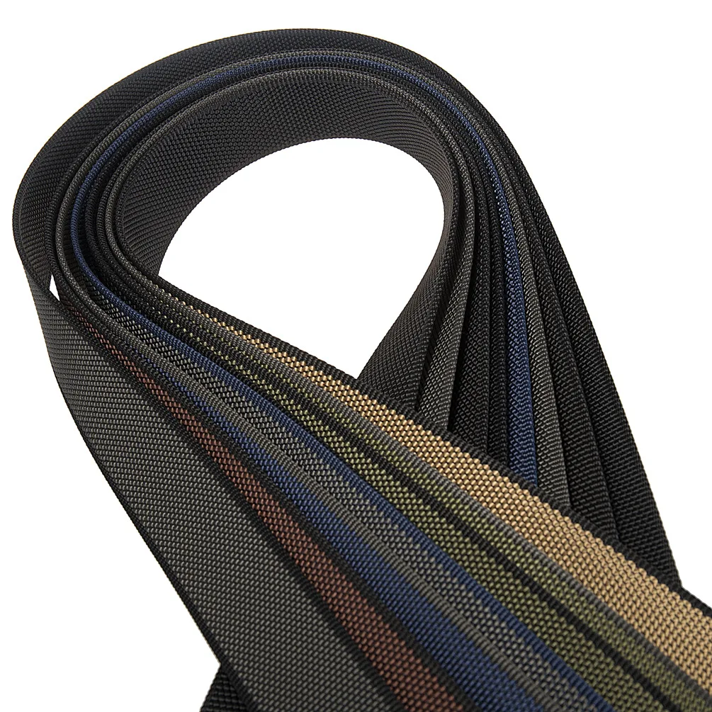 Headless belt, men's automatic buckle belt, no headband, nylon canvas belt, trendy young people's casual pants , versatile