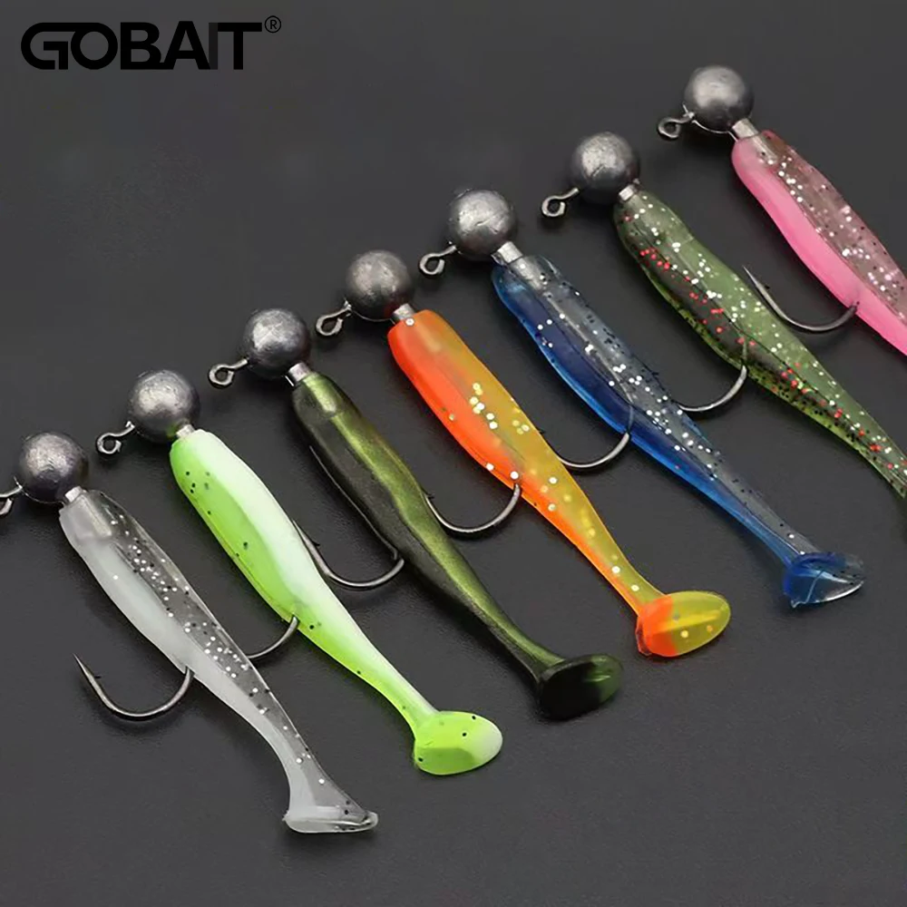 14PCS Getriebe Kit 10PCS Weicher Köder 5,5 cm 7cm 10cm T Schwanz Wurm 4PCS Jigging Kopf Haken 3g 5g 10g Metall Jig Angeln Pesca Swimbait Köder