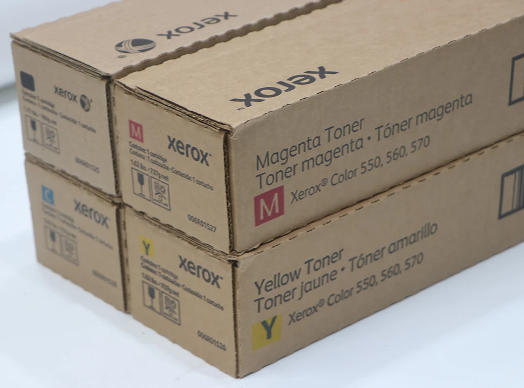 1Set Original New Toner Cartridge for Xerox C 550 560 570 006R01525 006R01526 006R01527 006R01528