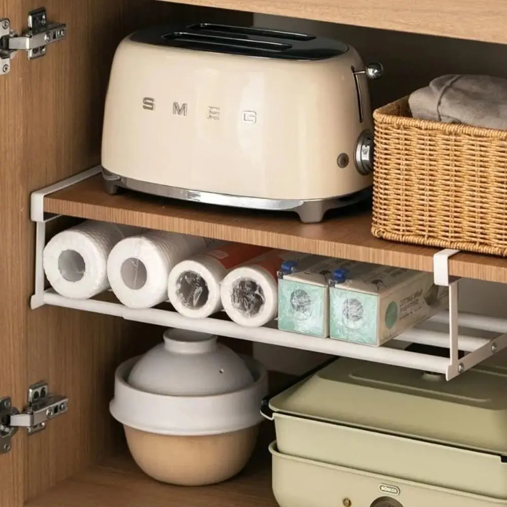 Simple Partition Shoe Tray storage Household Retractable Under Hanging Layered Space-Saving Multi-Purpose Cabinet Class Shelves 3