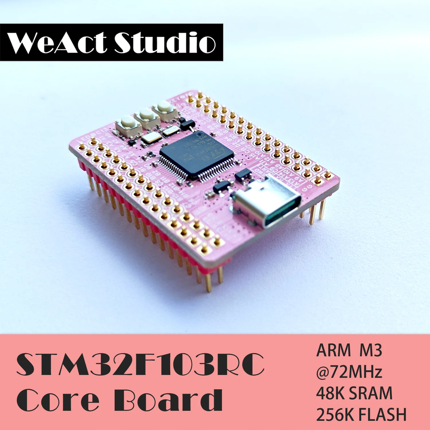 Placa Pequena do Desenvolvimento do Sistema Placa Pequena do Sistema Stm32f103rct6 Braço Stm32 F103rct6 Stm32f103 Stm32f1 - Imagem 3