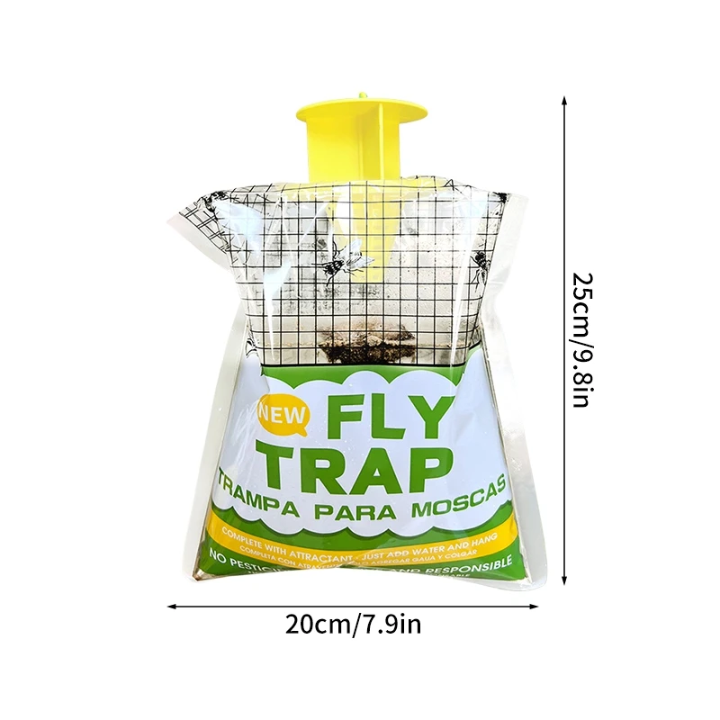Disposable Hanging Flies Catching Bait Bag Insect Hornets Bee Trap Bug Hanging Insect Fly Kill Catcher Bag Garden Home Supplies fly trap,insect traps,insect catcher,wasp trap