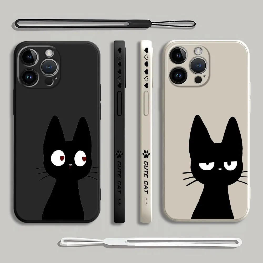 Lucky Cat Silicone Cover Bag with Lanyard - Cute and Durable Protective Case