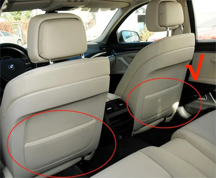 Auto Sitz Zurück Panel Leder Rückenlehne Lagerung Tasche Abdeckung Für BMW 5 7 GT Serie F10 F11 F01 F02 F07 2009 2010 2011 2012 2013 – Detail 1