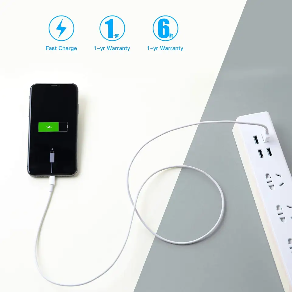 Câble USB Type C - 1 Mètre Pour LG G8 ThinQ Charge Rapide