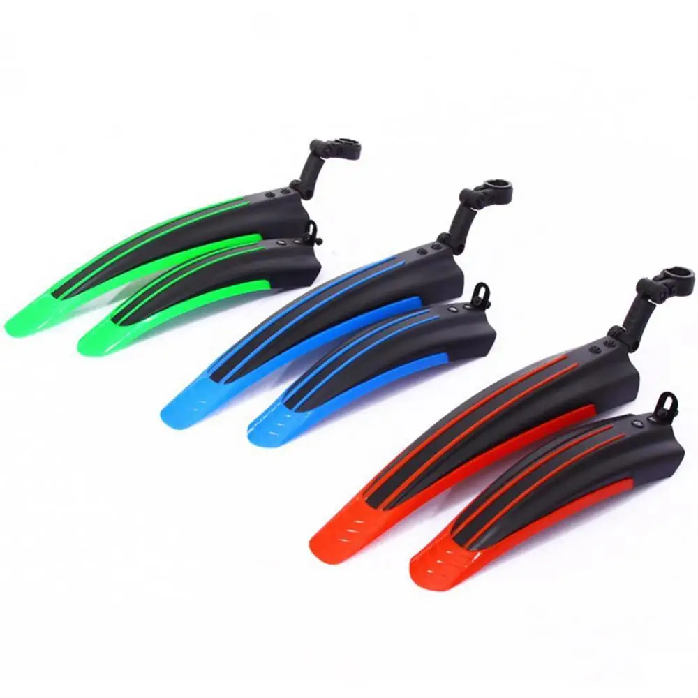 2Pcs Mountain Bike Cycling Bicycle Front Rear Plastic Mudguard Fender Bicycle 