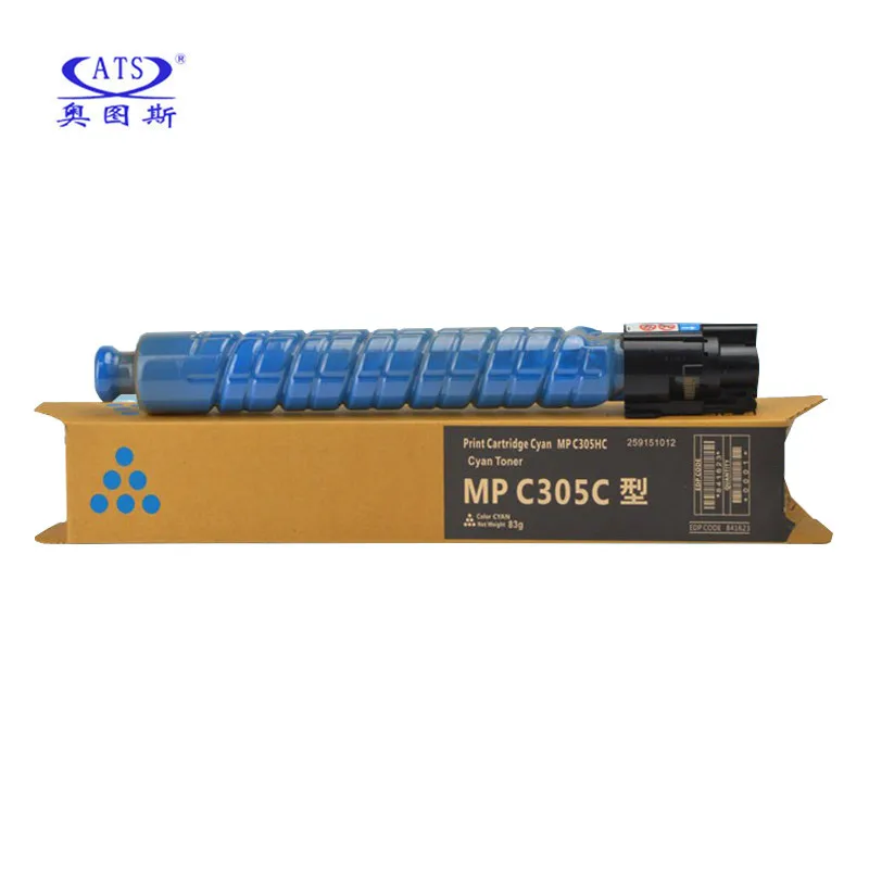 Cartucho de Toner para Ricoh Aficio Mpc 305 Compatível Toner em pó Copiadora Peças de Reposição 1pc Mpc305 C305 Bk224g Cmy83g tn - Imagem 3