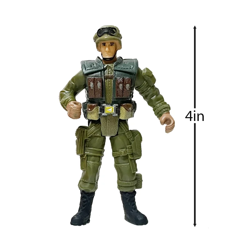 12pcs Figurines militaires Set, Camouflage Figurines des forces