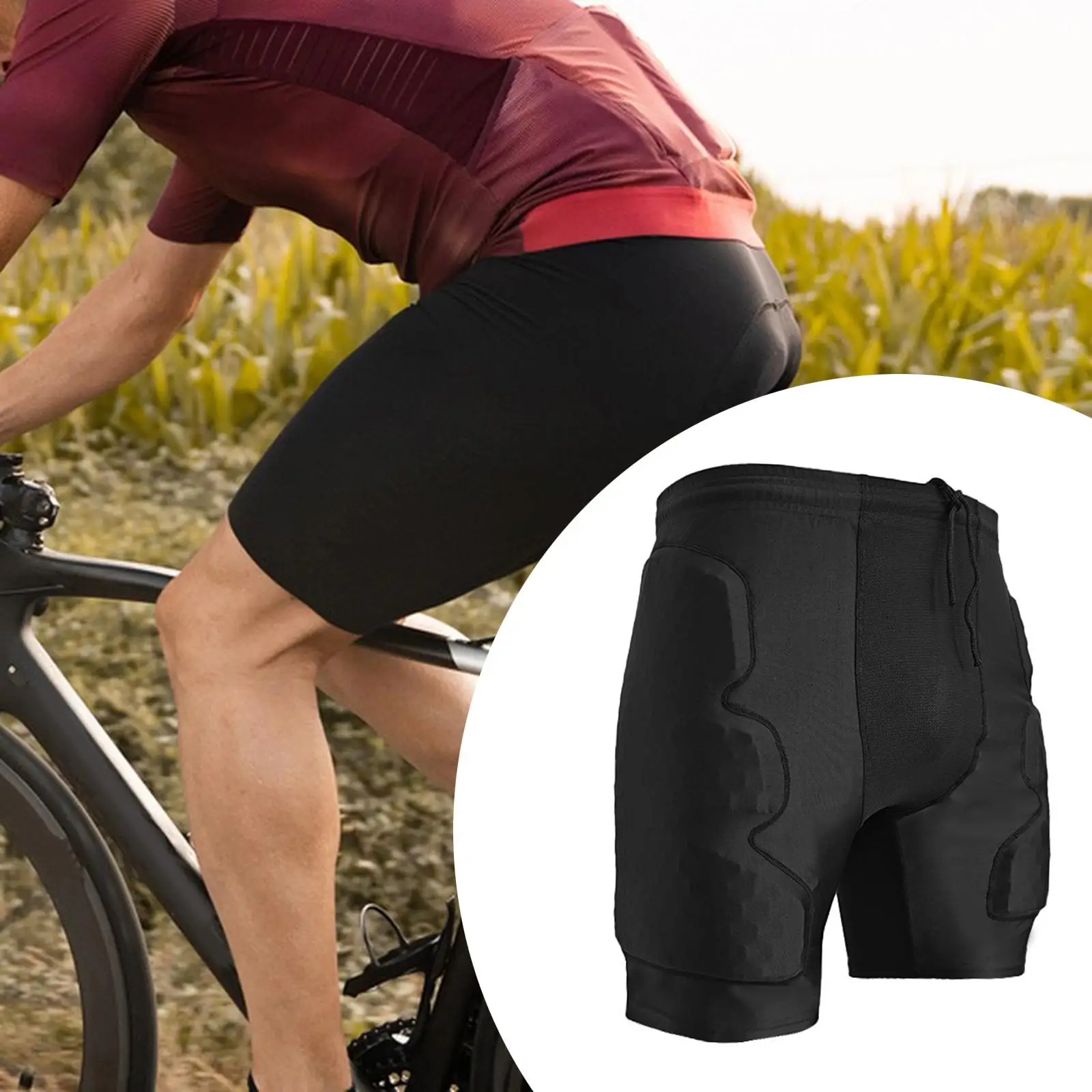 Protective Padded Shorts Short Pants for Skateboard Paintball Football