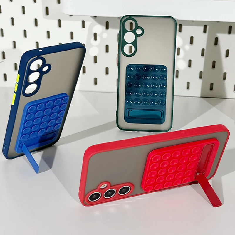 Multi-Functional Suction Cup Phone Stand with Silicone Cover