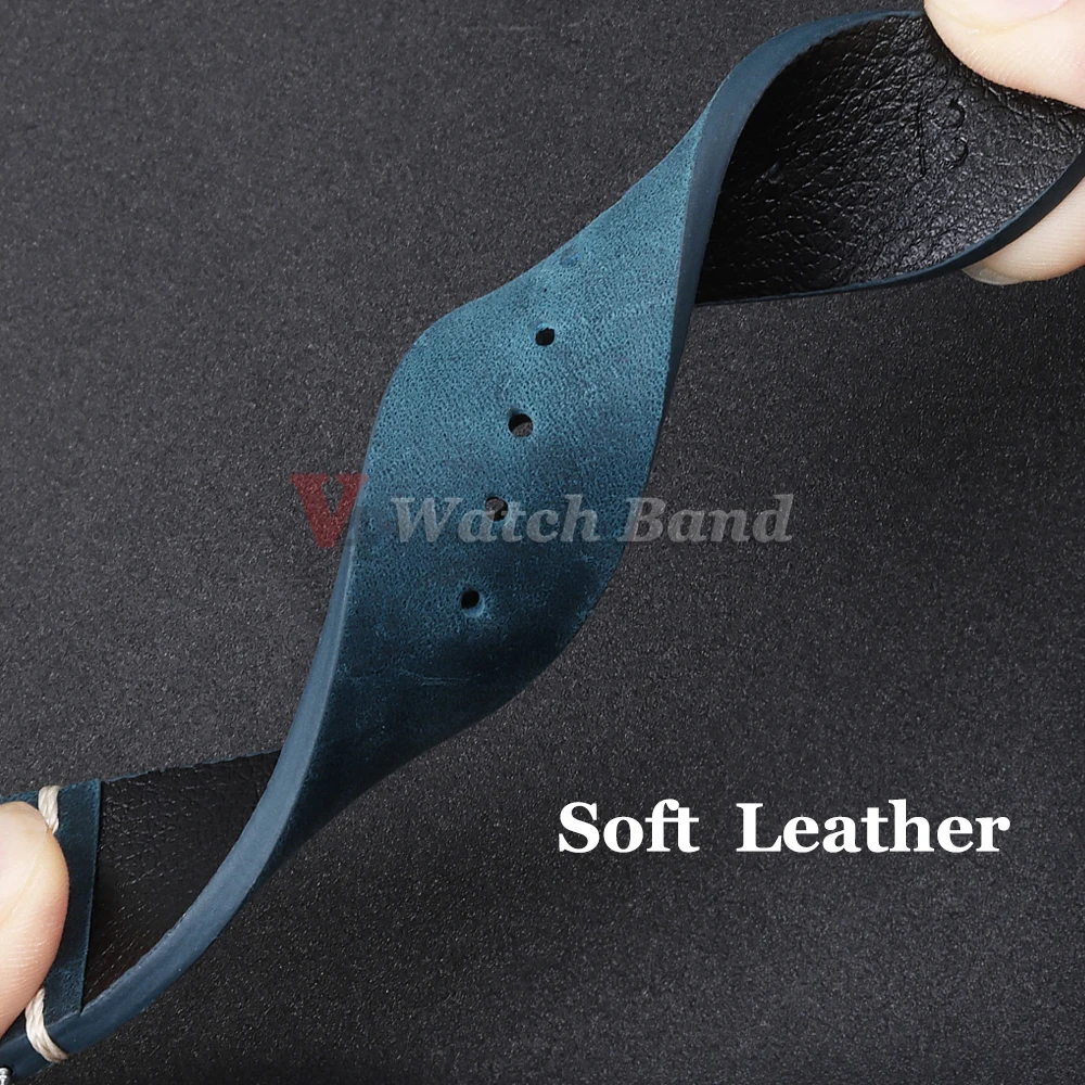 Elegant Brown Calfskin Leather Watch Band - Premium Wrist Strap Accessory