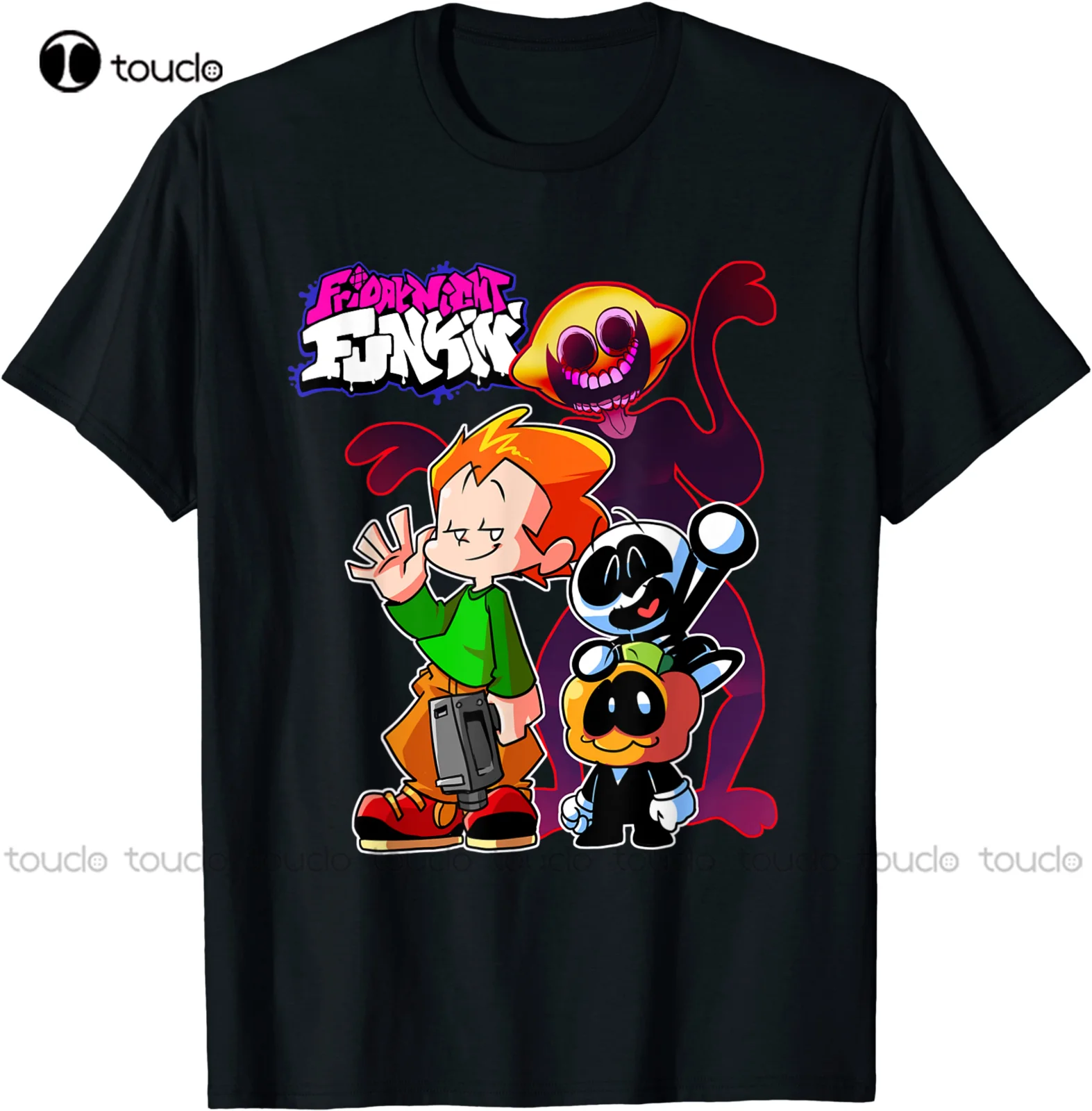 

New Funny Friday Night Funkin Art Pico And Friend T-Shirt Xs-5Xl Halloween Shirts For Women Cotton Tee Xs-5Xl Unisex Tshirt