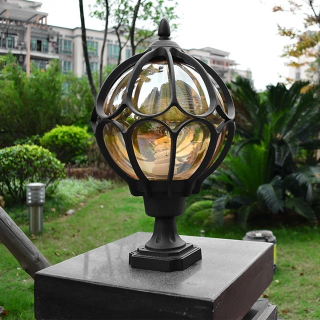 Lampe d'extérieur, lampadaire, lampe de jardin, lampadaire, verre