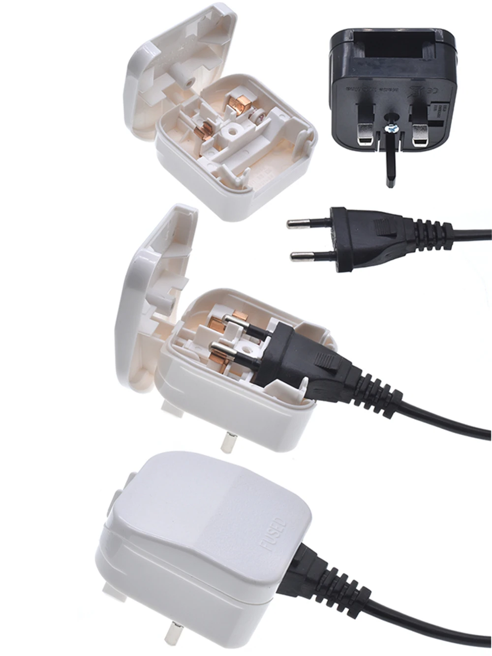 Description Picture 2 of itemBS5733 13A Fused Travel Adapter Europe To UK Singapore Hong Kong Malaysia Conversion Plug Box Type Type-C To Type-G Plug Adapter