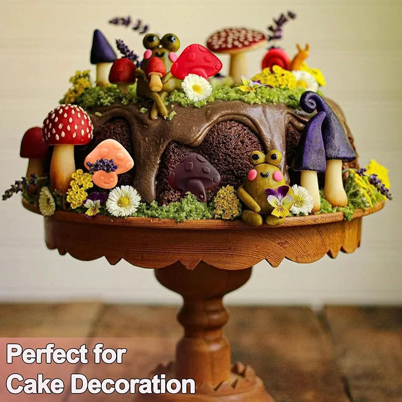 3D Pilz Silikon Schokolade Form für Cupcake Topper Kuchen Dekoration Süßigkeiten Kekse Eiswürfel Tablett Küche Backen Zubehör – Detail 6