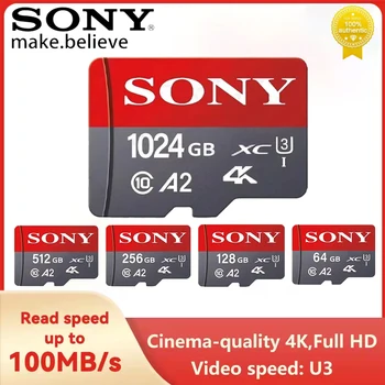 Karta pamięci SONY Ultra Micro TF SD 1024 GB Szybka karta pamięci C10 U3 V30 do dronów Kamery Karta SD 512 GB 256 GB 128 GB Karta TF Flash
