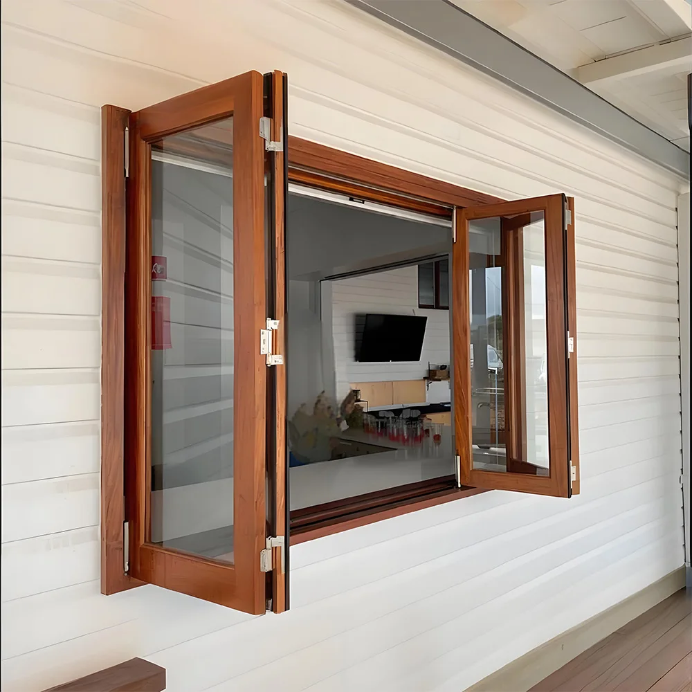 Klappbare Schiebefenster, wasserdicht, zweifach faltbar, neuer Grill, thermische Unterbrechung, Aluminium, Doppelglas, schalldicht, Heimdekoration, individuell