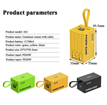 100000mAh PowerBank 20W PD QC 3.0 Charger Powerbank Large Battery Capacity Power Station Fast Charging For iPhone Xiaomi Samsung 6