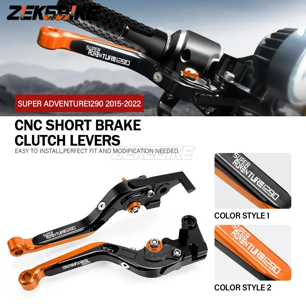 

FOR 1290 SUPER ADVENTURE ADV 2015-2019 2020 Motorcycle Hand Brake Clutch Adjustable Levers Handle Folding Extendable Lever grips