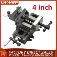 4 Inch Genuine Cross Vise Precision Heavy Duty Mobile Bench Vise Cross Vise for Drilling and Milling Machine Factory Direct Sale 1