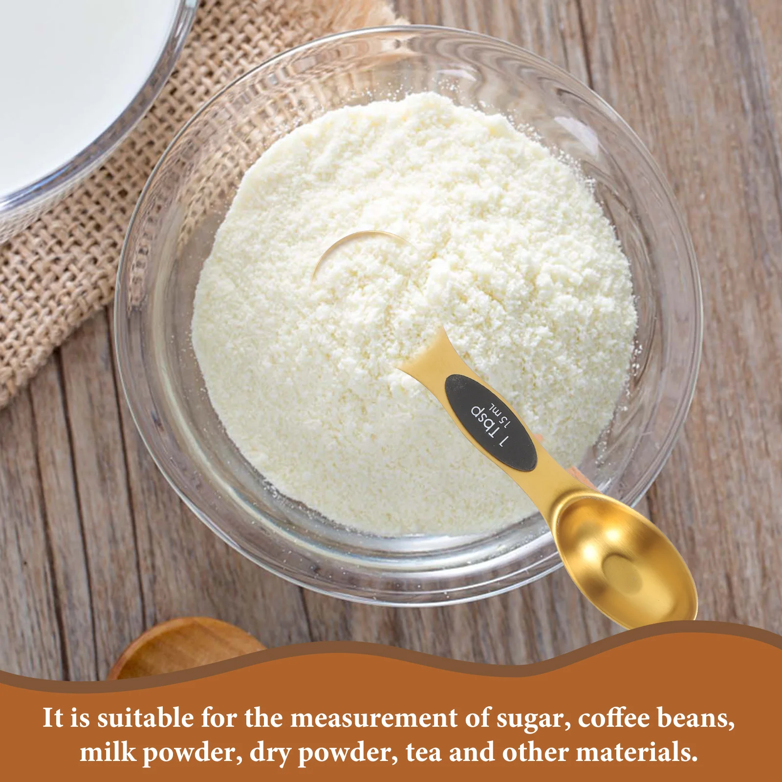 Measuring Spoon Set Cup Teaspoon Decorative Spoons Mini Scoops Coffee Measurement Multifunctional Salt with Tool
