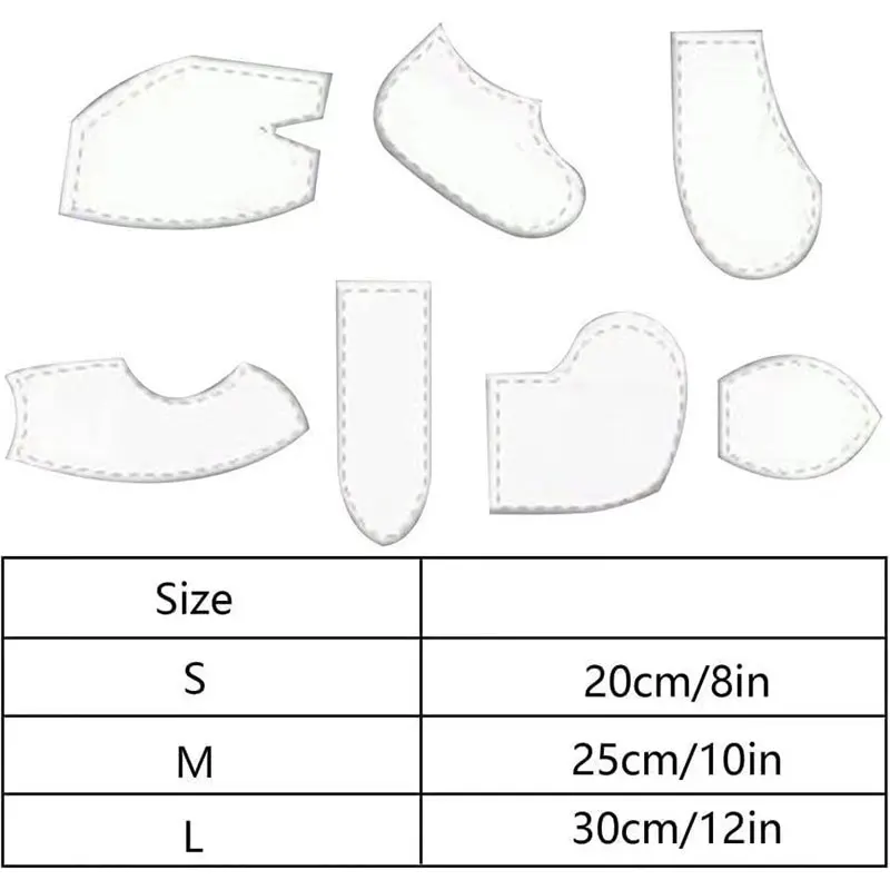 YOMDID Bunny Shaped Acrylic Template Set DIY Memory Bunny Quilting Templates Dolls Toy Sewing Tool Frame Rulers Gift Decoration