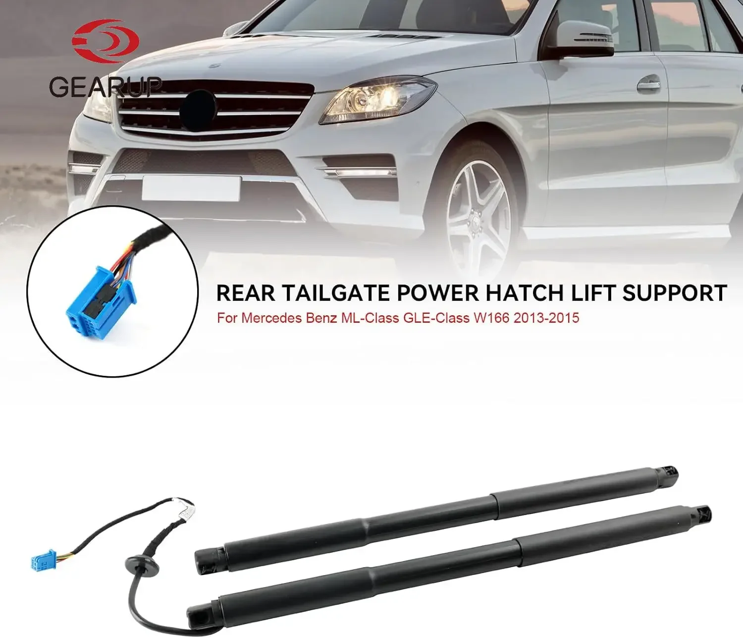 Rear Left Tailgate Lift Supports Shock for Mercedes-Benz W166 GLE ML-Class 12-20 Rear Left Tailgate Lift Supports Shock for Mercedes-Benz W166 GLE ML-Class 12-20