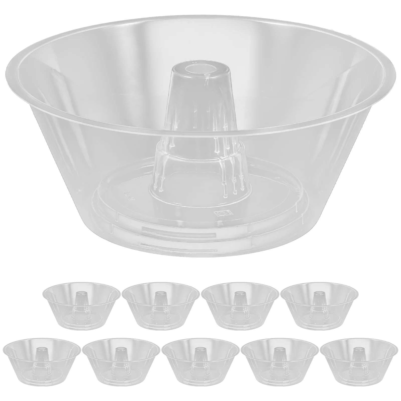 Beverage Cup Bowl Snack Holder 10 Pcs Portable Food Container Disposable Kitchenware Thickened Drink Bowl Combined Tray Popcorn