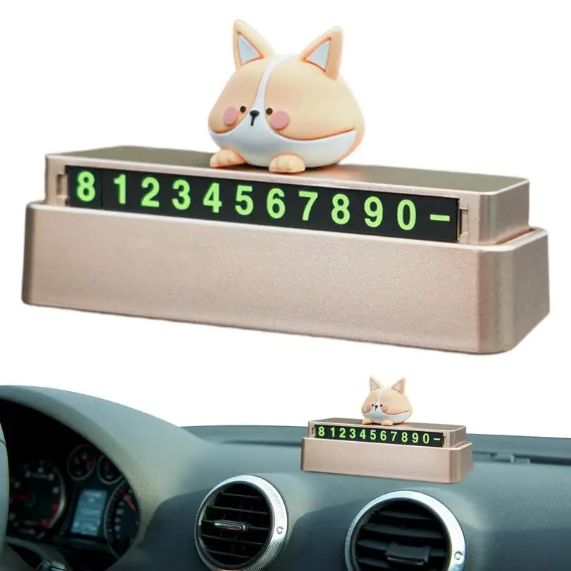 

Автомобильная карточка для временной парковки, табличка с номером телефона, мобильный автомобильный номерной знак, автомобильная табличка с номером телефона для приборной панели