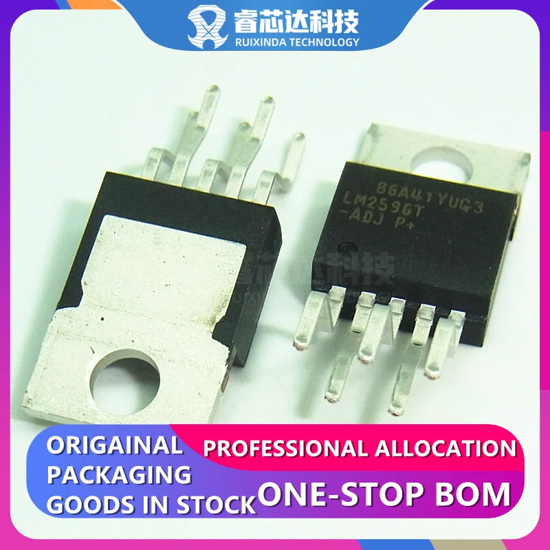 Rxdna Lm2596T-3.3/Nopb To-220 Lm2596T-5.0 Lm2596T-12V Lm2596T-Adj Lm2596 3.3V 5V 12V Adj 3A Regolatore Di Commutazione Buck Ic To-220-5
