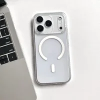 CrystalShield™ – Coque Magnétique Transparente pour iPhone - Blanc