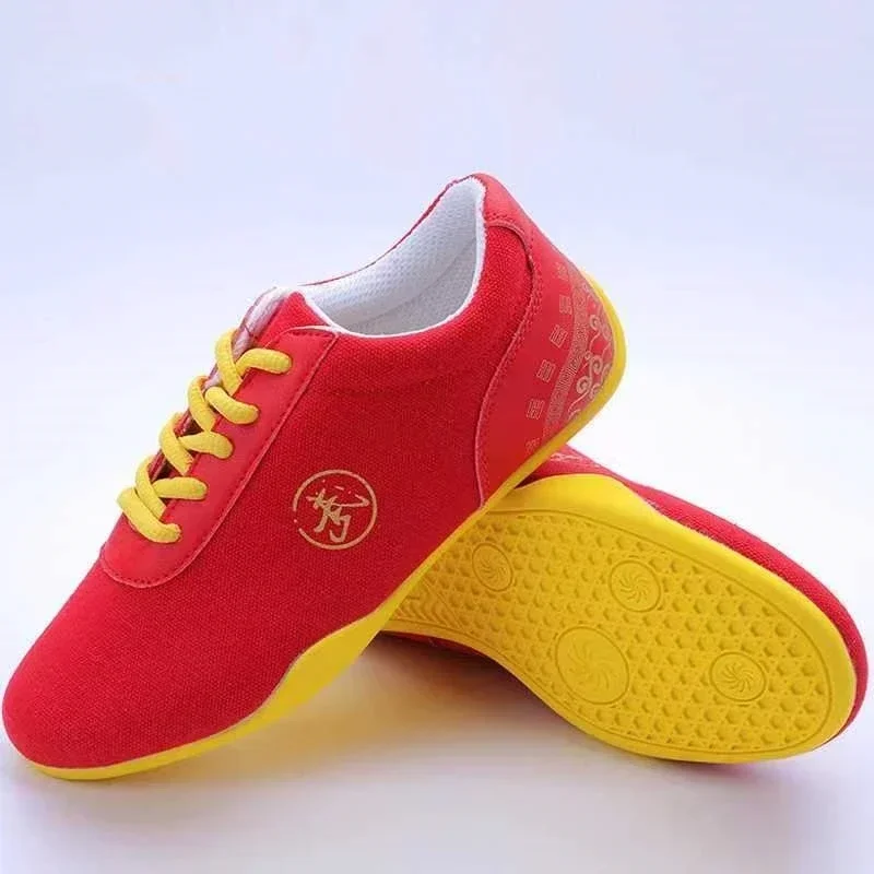 Canvas Kung Fu Shoes Martial Arts Tai Chi Taekwondo Wu Shu Karate Sport Shoe Couple Sneakers Adult Shoes Large Size
