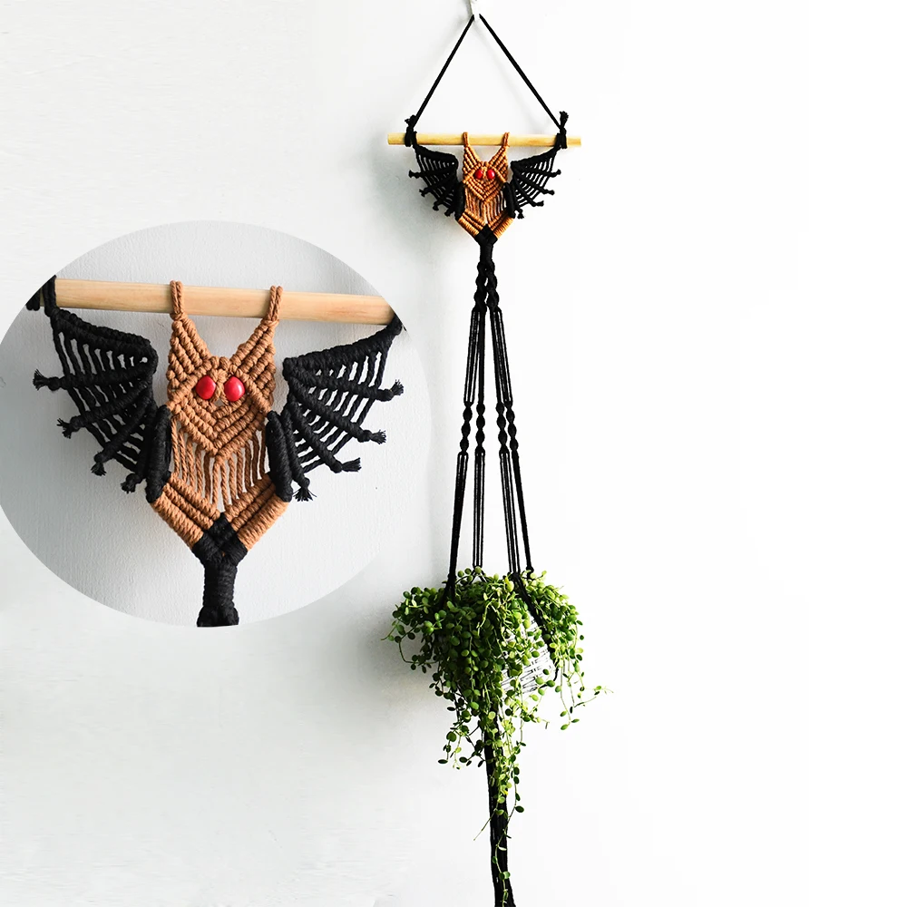 Macrame Plant Hanger Handmade Boho for Indoor